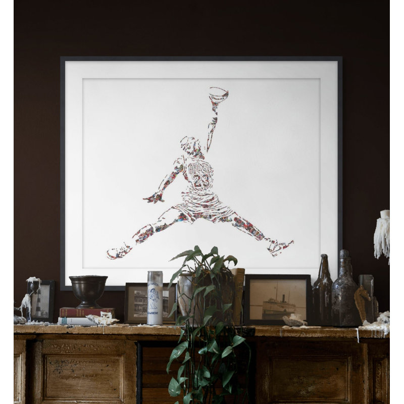 Silhouette Jumpman 1 Print by Jason Brueck, 29.5" H x 35.5" W