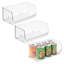 Bacs de rangement empilables à devant ouvert - Rangement pour la cuisine et le garde-manger - Rangement pour collations ou conserves