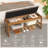 Shoe Storage Bench With Cushion - 2 Tier Shoe Rack For Front Door Entrance, Solid Wood Shoes Rack, Entryway Bench With Flip-top Storage For Closet,hallway,bedroom&living Room(walnut, 39.4" W)