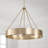 27.50"W x 24.25"H 4-Light Modern Circular Metal Chandelier-100740023