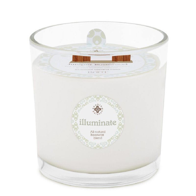 Illuminate Juniper Rosewood Scented Jar Candle