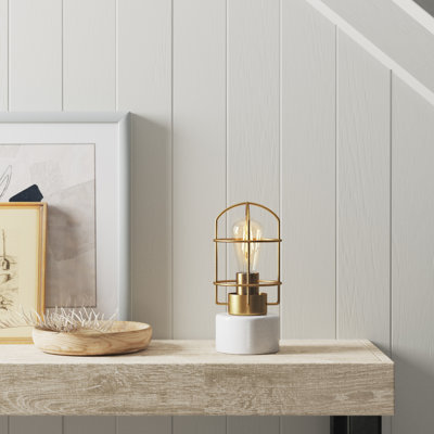 Lampe de table blanche 10,5 po Lindemarie