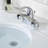 Lift Rod Bathroom Sink Drain with Overflow-104123045