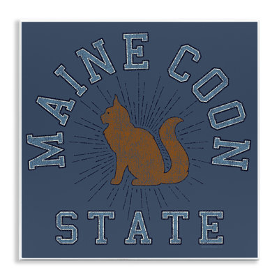 Art mural rétro «Maine Coon State» par Spirit Animals / Life Is High