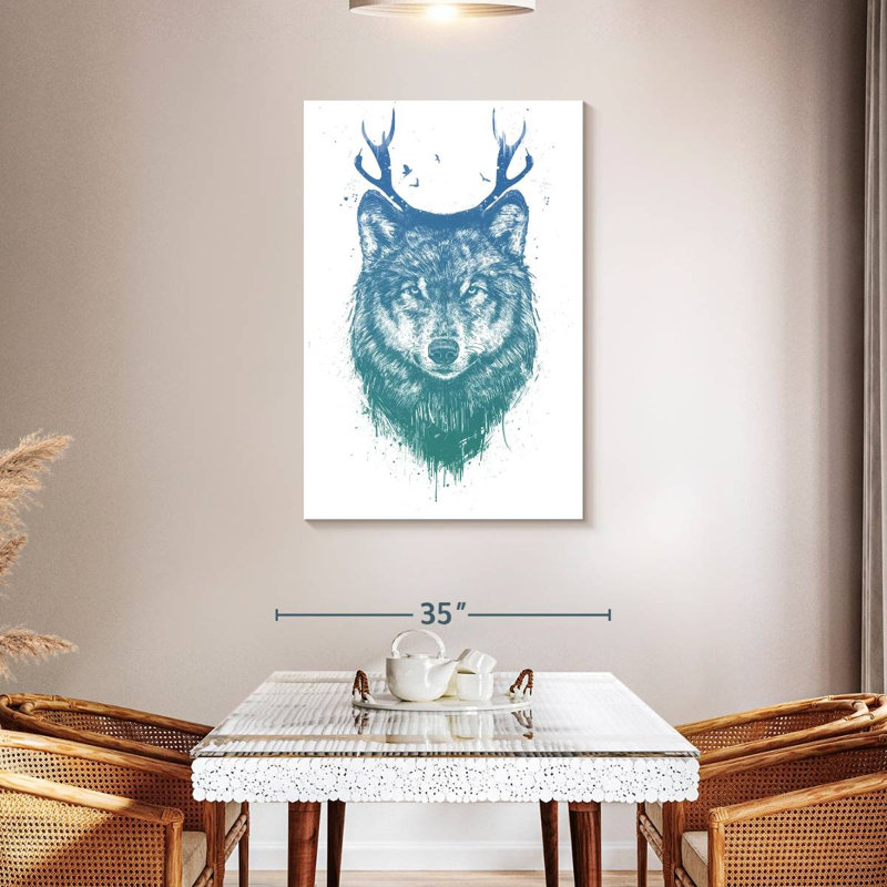 Brampt Deer Wolf, 45" H x 30" W