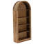 Bibliothèque en bois massif 70,87 "à 5 niveaux, étagère de rangement et de présentation pour salon, bureau (ensemble de 2)