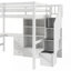 Lit mezzanine polyvalent avec tiroirs et nombreuses options de rangement-1435896110