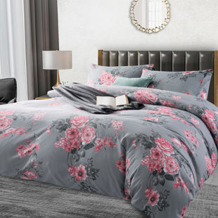 250TC Brushed Microfiber Duvet Cover Set with Pillowcases (3 in 1)