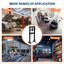Presse d'atelier hydraulique 12 T, presse à plancher à cadre en H avec table de travail réglable pour le garage, l'atelier et la réparation automobile, noir-125527946