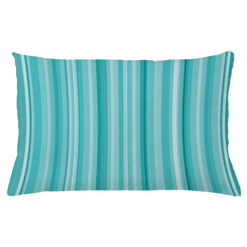 Housse de coussin lombaire à rayures intérieur/extérieur, 16 po x 26 po