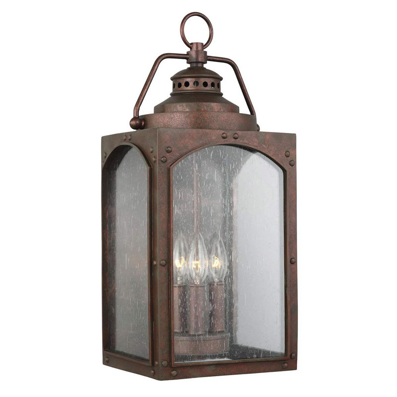 Browyn Bronze 3 - Bulb 51 cm H Hardwired Outdoor Wall Lantern
