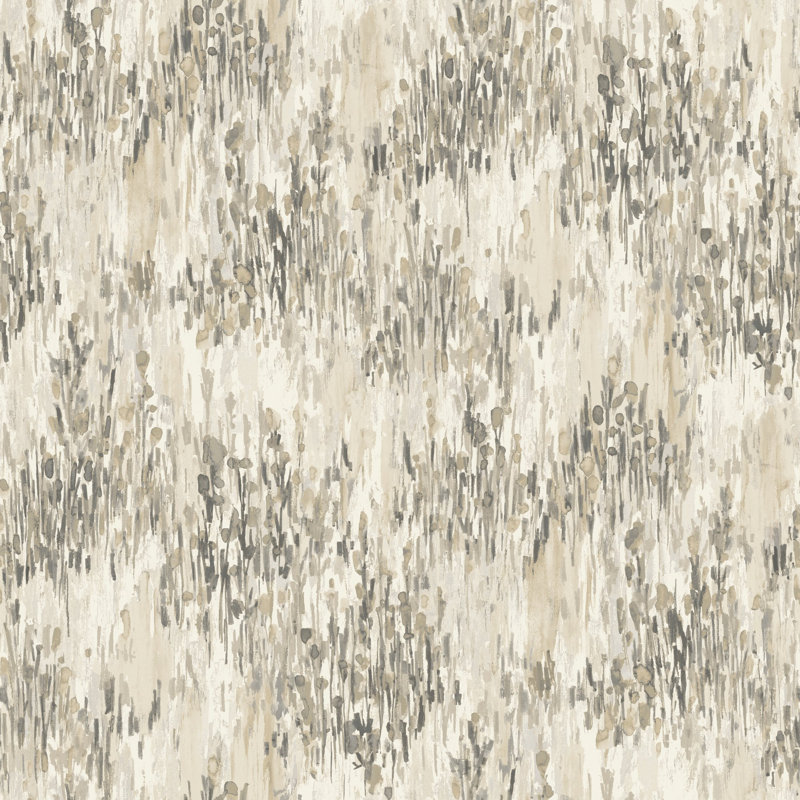 Inia Collection Abstract Ethnic All-over Wallpaper Roll, Grey