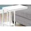 Table à collation - Stratifié blanc, base en métal, design moderne et pratique
