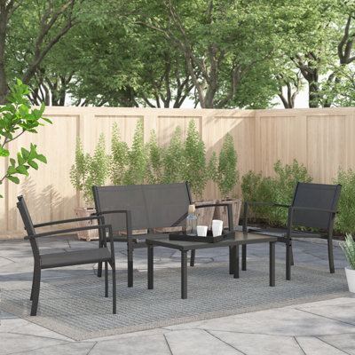 Jesh 4 - Person Patio Conversation Set