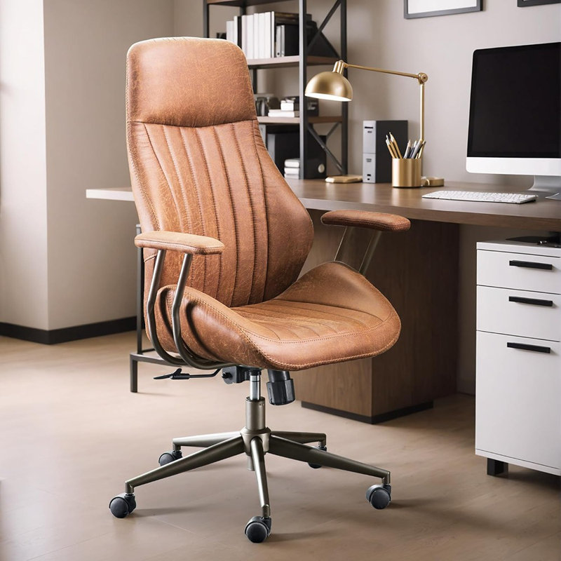 Chaise de bureau Mid Century Modren - Suède Fuax