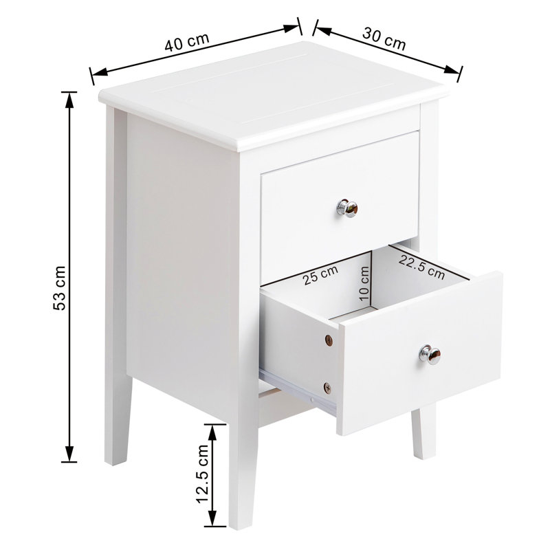 Albarado 40cm W Bedside Table
