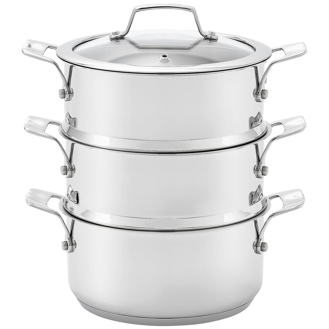 Stellar, 18/10 Stainless Steel 3 Tier Steamer Set