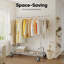 Adjustable Rolling Clothing Rack