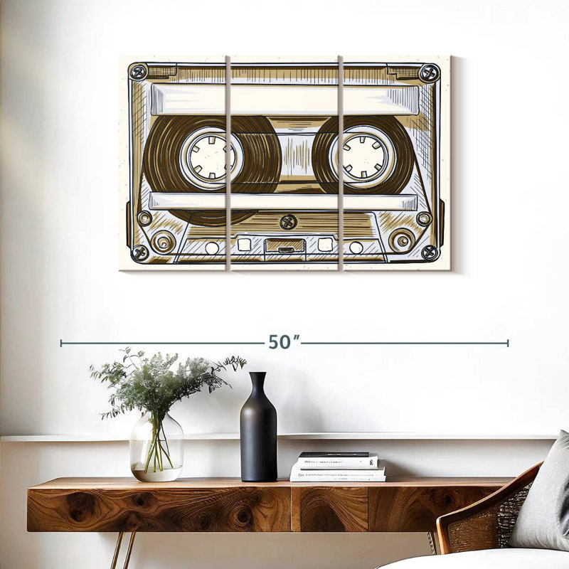 Abarca Audio Cassette, 24" H x 38" W