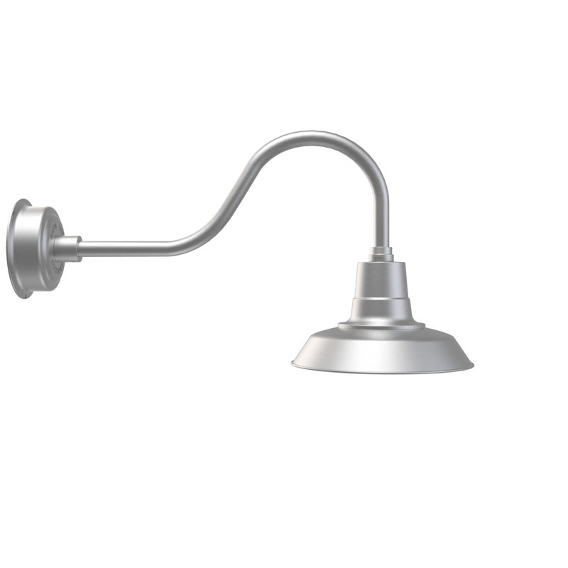 Haleigh LED Wall Light, 16.78" H x 12" W x 29.75" D, Galvanized Silver