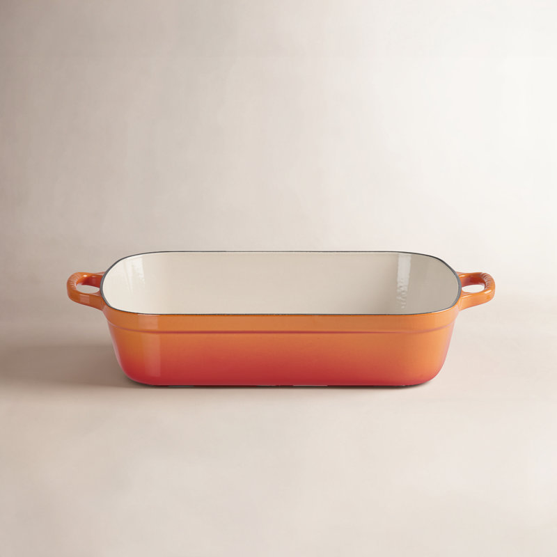 Le Creuset Signature Enameled Cast Iron Roaster, 5.25 qt., Flame