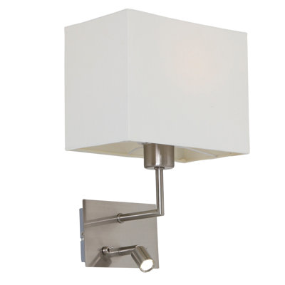 Puccio Steel LED Plug-in Armed Sconce