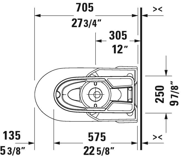 Durastyle Basic Floor Mounted Toilet Bowl Dual Flush