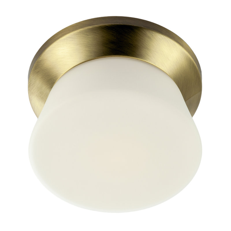 Flush Mount, Antique Brass
