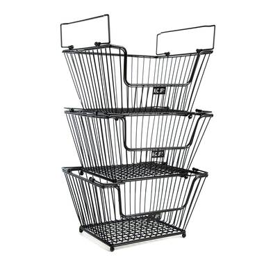 Mavelyn Bucket Rotating Display Rack, White Metal Retail Rack Including 24 Plastic Clear Bin Rebrilliant