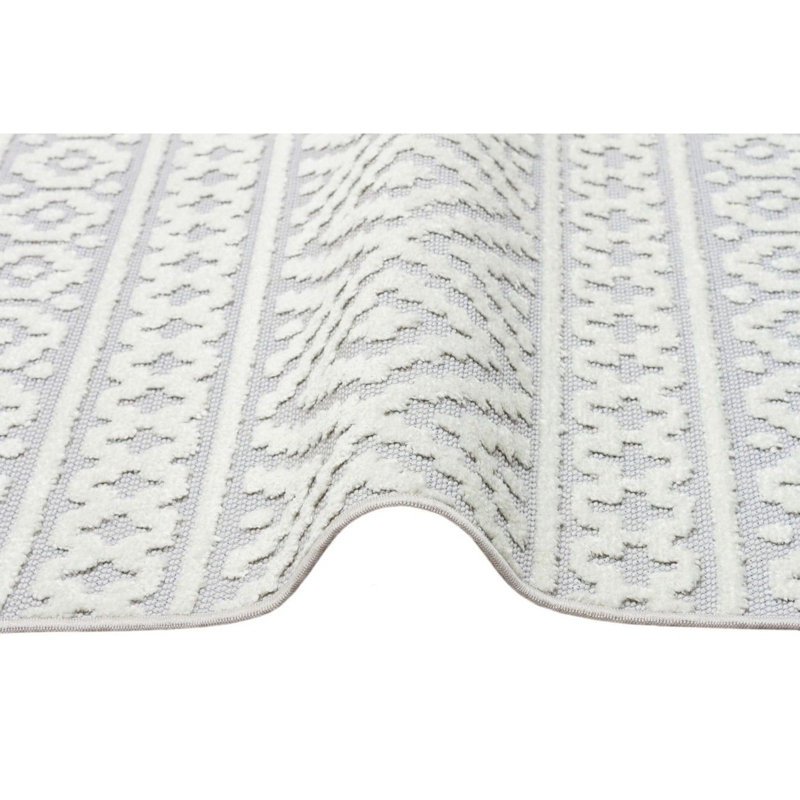 Hyuk Geometric Recycled P.E.T Indoor / Outdoor Area Rug, Rectangle 190 x 290cm