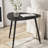 Xander Black Triangular Solid Wood End Table