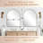 Hafsa Antique Arched Bathroom Vanity Mirror | Stainless Steel Frame-1983664101-1954544153