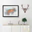 The Red Fox in Abstract - Picture Frame Graphic Art Print-55763317-55763320