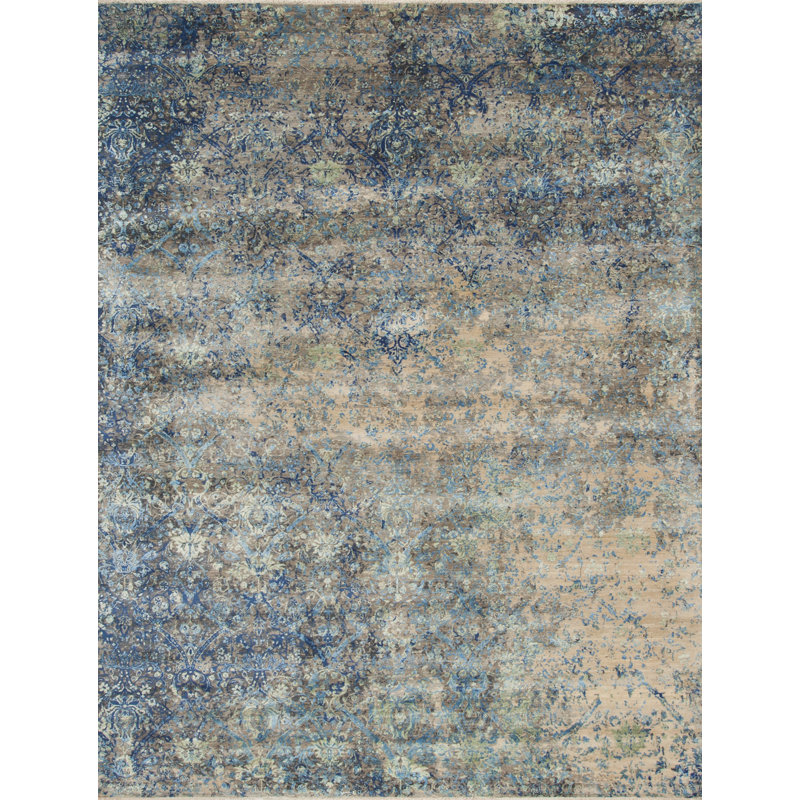 European Reserve Hand Knotted Area Rug, Rectangle 8' x 10'