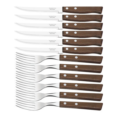 Tramontina Wooden Handle 12 Pcs. Cutlery Set