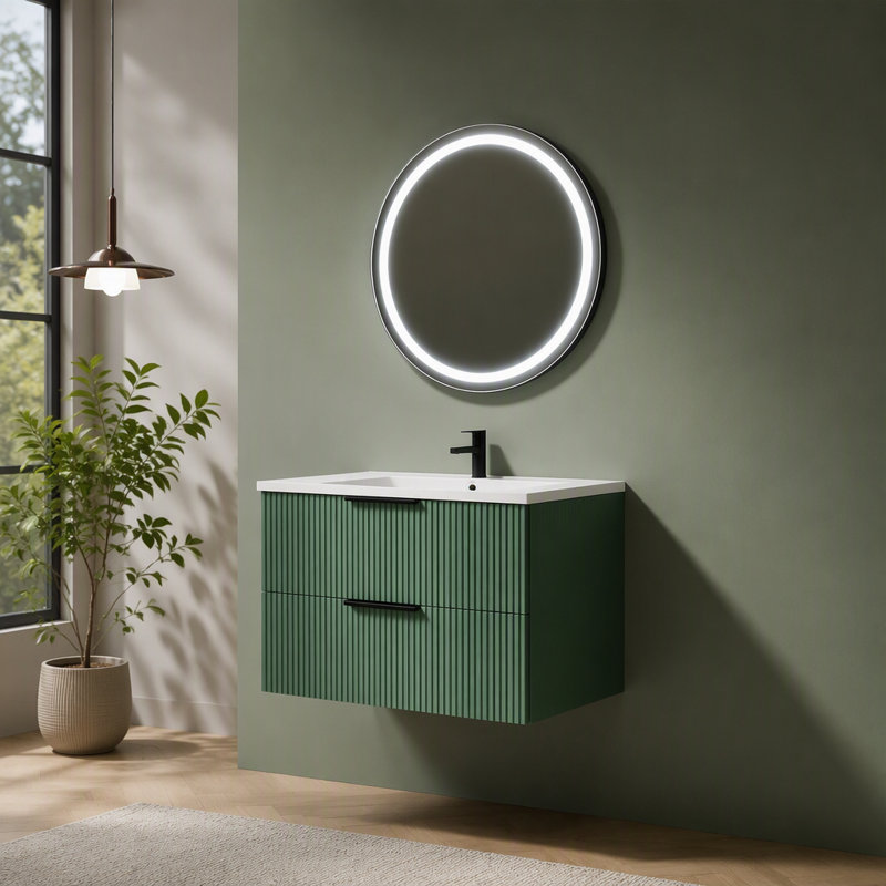 Single Bathroom Vanity with Ceramic Top
