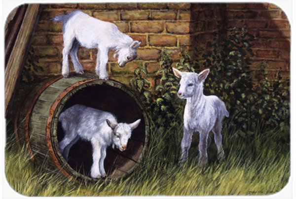Caroline's Treasures Goats Glass Cutting Board