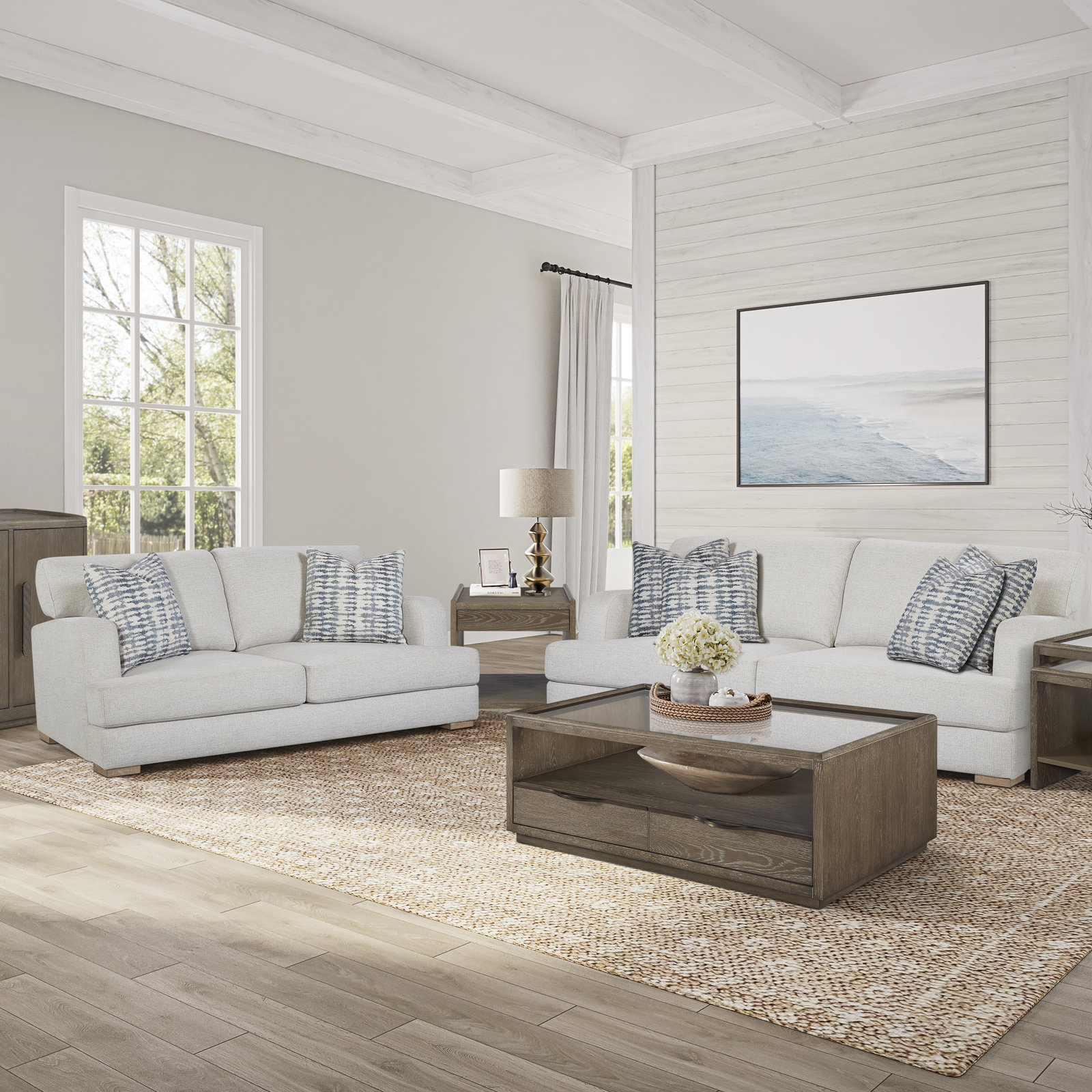 Marielle 88" Upholstered Sofa, Birch