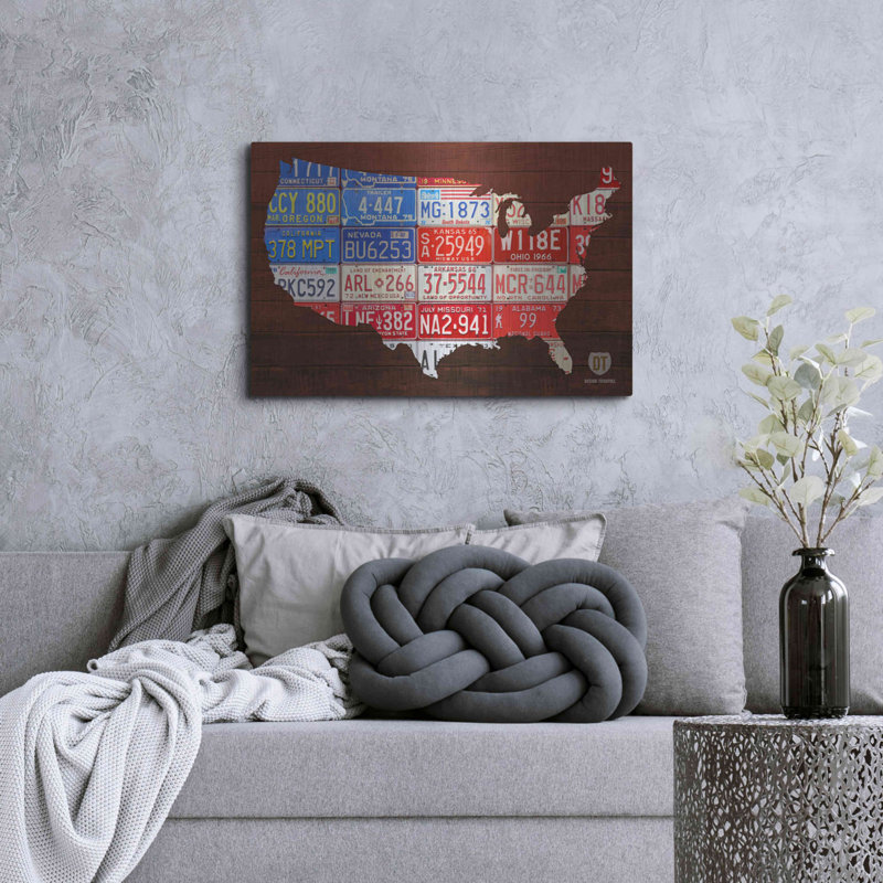 «USA Flag Map» par Design Turnpike, H 24 po x l 36 po