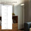 HOMCOM RGB Floor Lamp with Rotatable Head, Modern Standing Lamp, Black