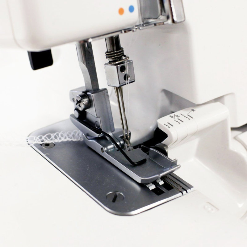 Janome MyLock 634D White and Purple Electronic Serger