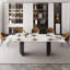 Ensemble de salle à manger 9 pièces Andrik avec table en pierre frittée extensible 94,5 po et 8 chaises pour 8-10-519208461