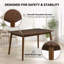 47-Inch Solid Wood Rectangular Dining Table