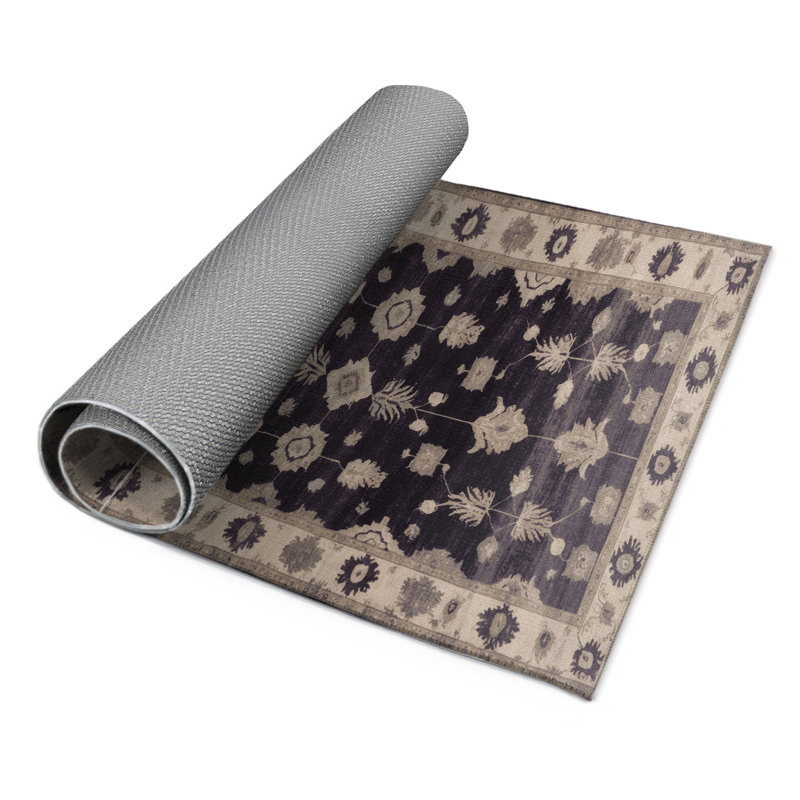 Tapis mauve intérieur et extérieur surteint, Rectangle 9 pi x 12 pi