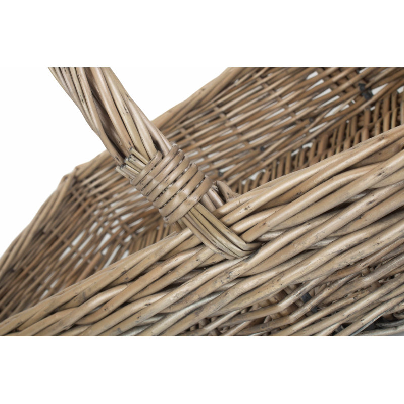 Kew Willow Garden Trug Basket, 24cm H x 57cm W x 27cm D