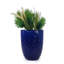 Pot de fleurs en céramique, pot de fleurs moderne pour patio, jardin, rebord de fenêtre - bleu foncé-53288038