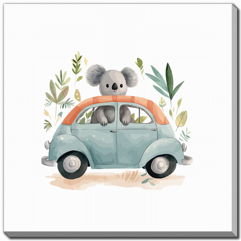 Art mural sur toile Critter On The Go 5, H 38 po x l 38 po