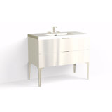 Avila 42" W Freestanding Single Bathroom Vanity with Dean Leg