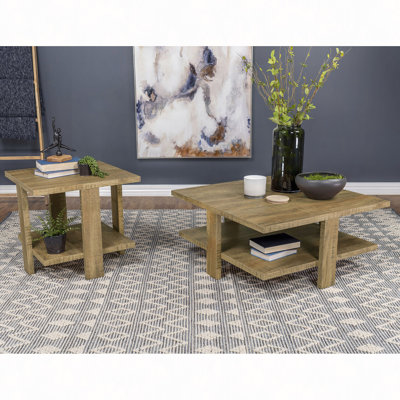 Ensemble de table basse et de table de bout 2 pièces Runnion