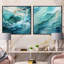 Clari - Ensemble de 2 collages carrés abstraits-101857211-101857208